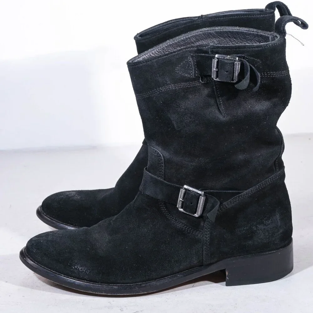 Belstaff Bedford Short Boots in Black Suede - 37 - Picture 1 of 7